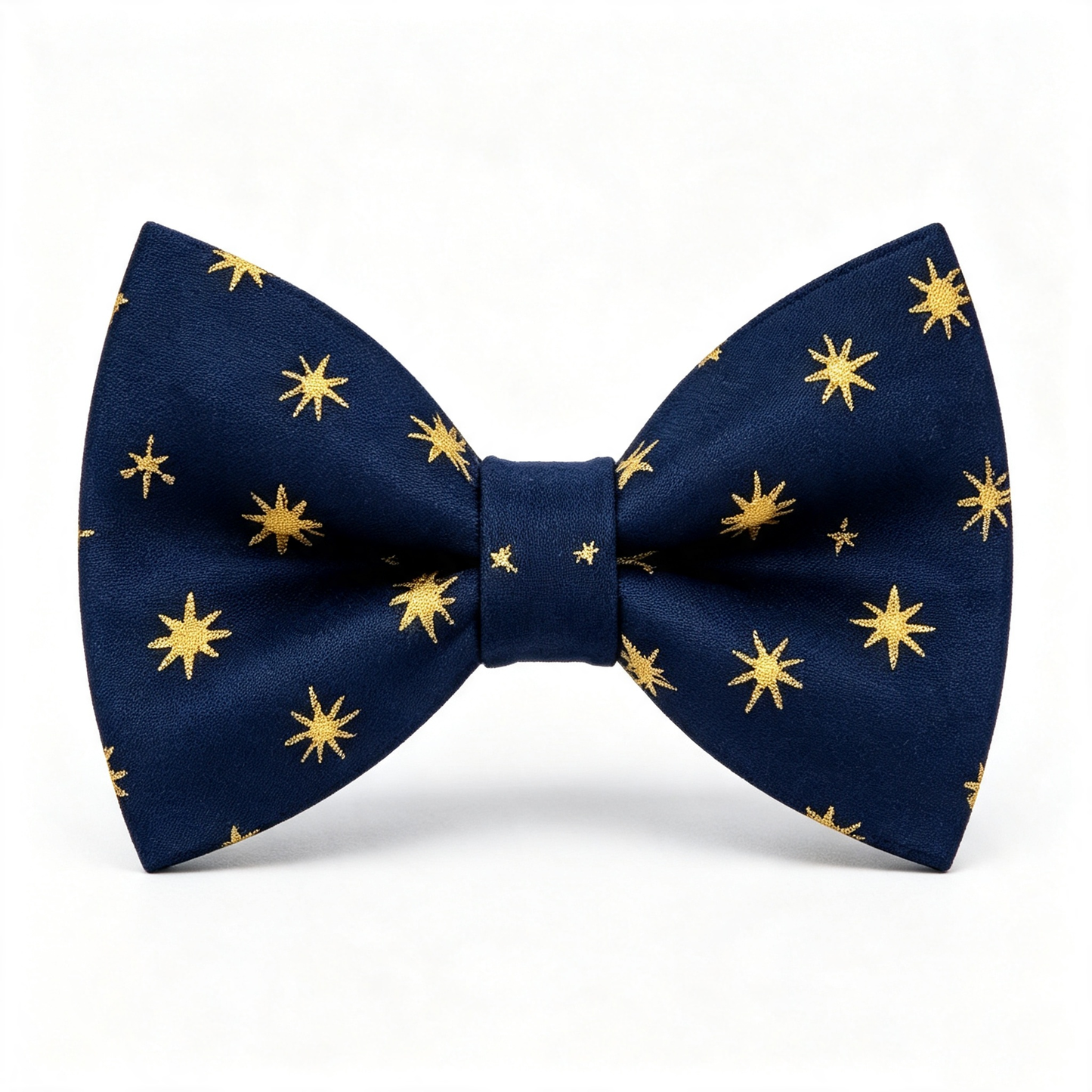 Navy Gold Burst Star Pre Tied Bow Tie