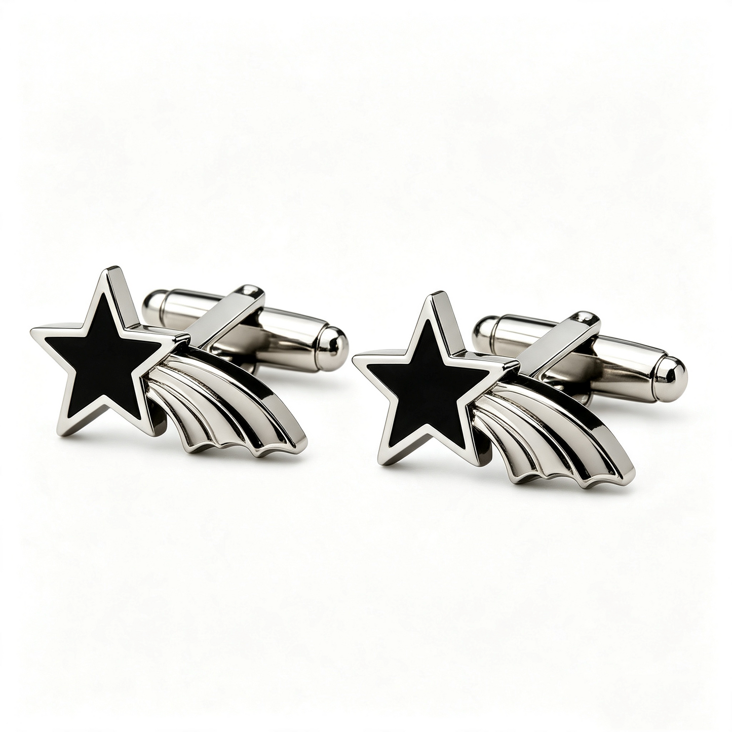 Layered Square Two Tone Mens Cufflinks